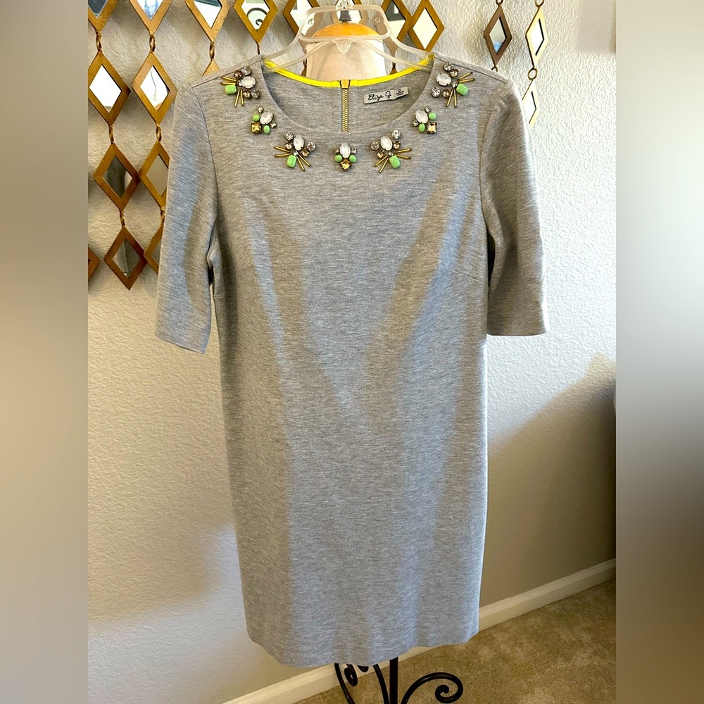 Eliza J Gray Sequin Embellished Sheath Dress